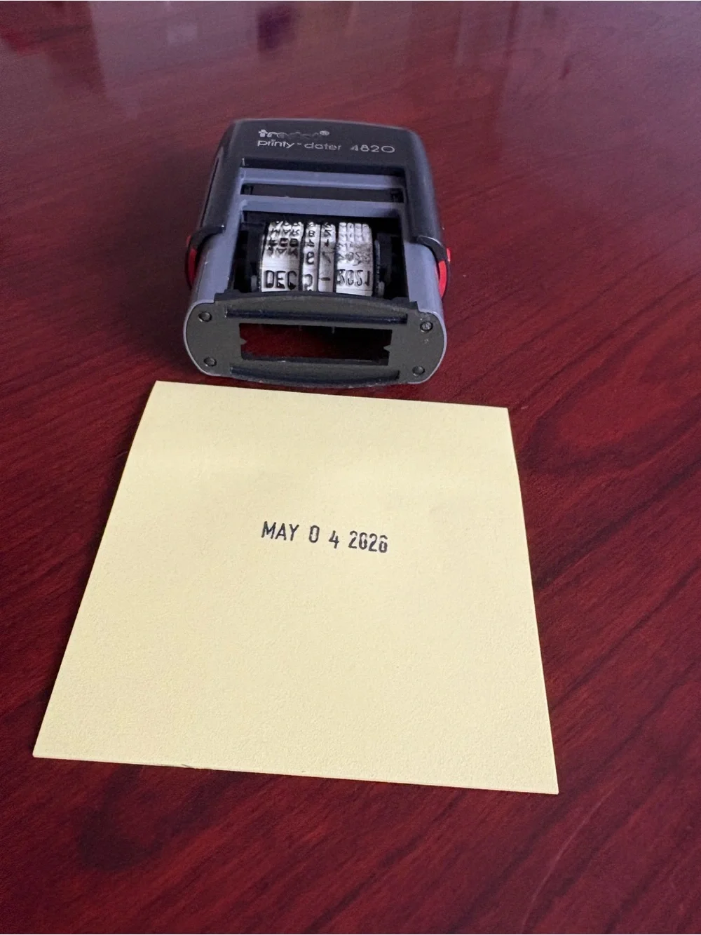 Roda Printy-Dater 4820 Black Date Stamp